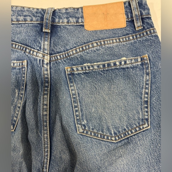 Zara Blue Distressed Jeans Size 28 100% cotton - Picture 7 of 16